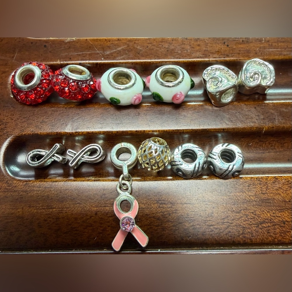 Charms with TWO Bracelets (snake style)